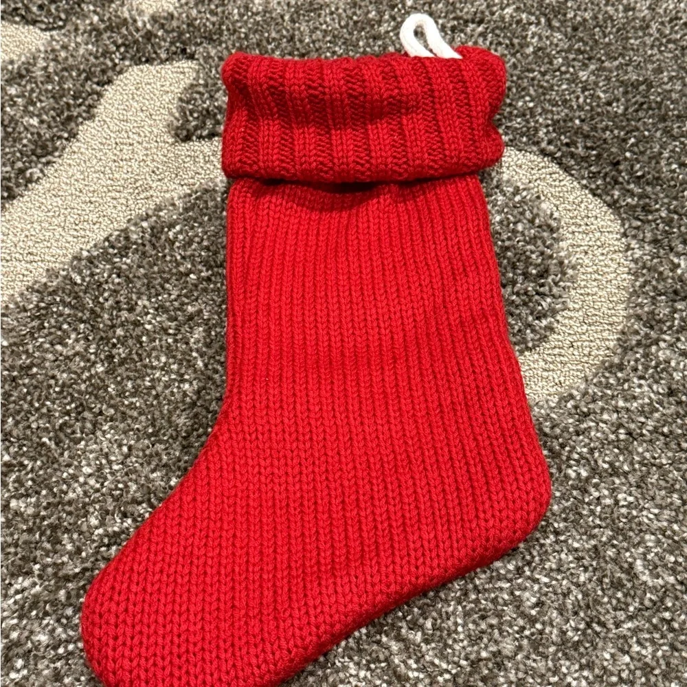 Vintage Kohl's St. Nicholas Square Letter S Knit Christmas Stocking